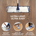 Bona Deluxe Microfibre Mop with 2 Pads 1360mm Telescopic Swivel Floor Mop
