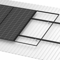 POWERBAY Black Tin Roof Mounting Kit 30/35mm for 8 Solar Panels Aluminium Stainless