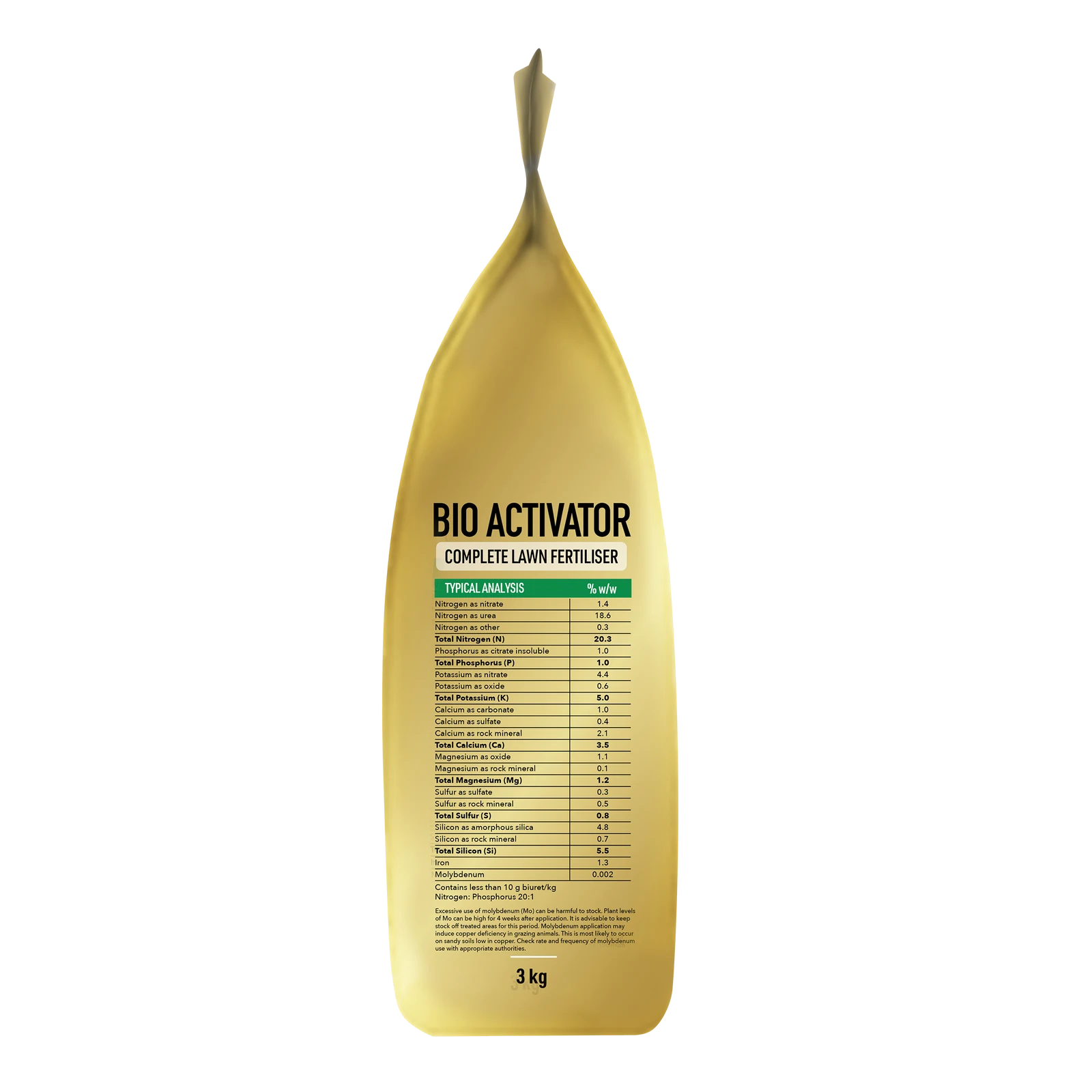 Munns Professional 3kg Granular Bio Activator Lawn Fertiliser
