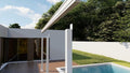 Alyspan 90mm Pearl White Post Beam Connector, Powdercoated Galvanised Steel