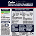 Dulux Wash&Wear +PLUS Kitchen & Bathroom Interior Paint 1L Semi Gloss Vivid White