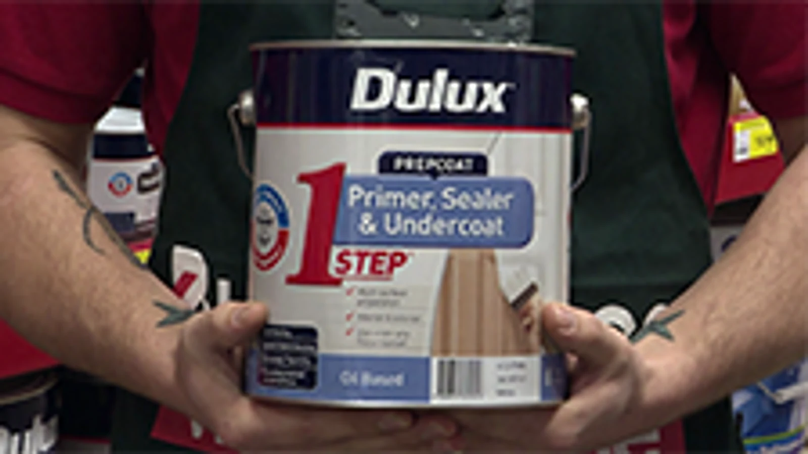Dulux Prepcoat 1Step Oil Based Primer Sealer & Undercoat 4L White