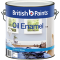 British Paints White Gloss Enamel Paint 4L - Oil Based, UV Resistant, Tintable