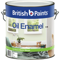 British Paints 4L White Semi Gloss Enamel Oil Based Paint