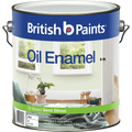 British Paints 4L White Semi Gloss Enamel Oil Based Paint