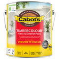 Cabot's 4L White Timbercolour Deck & Exterior Paint - Water Based, UV Resistant, Tintable