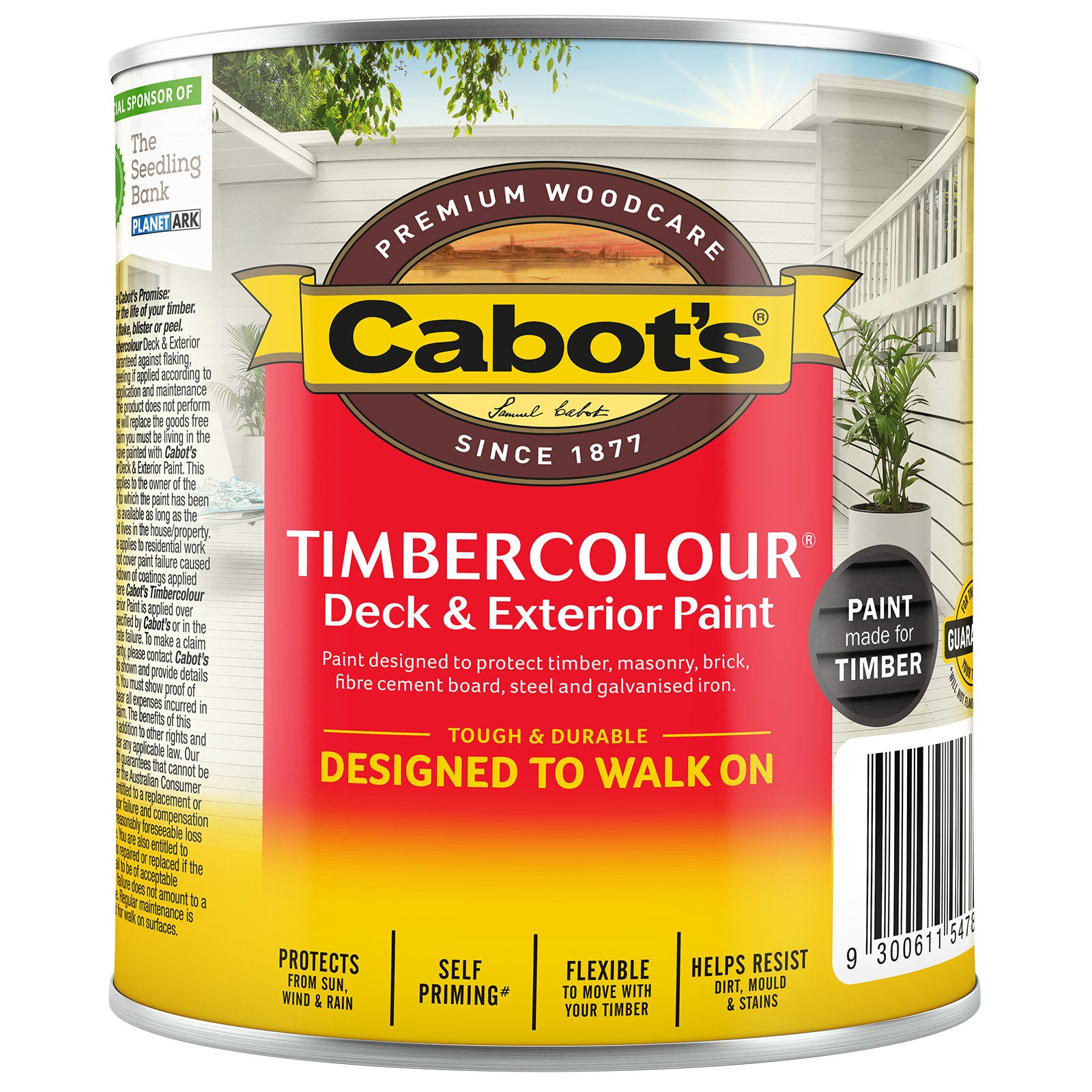 Cabot's 500ml Brown Timbercolour Water Based Deck & Exterior Paint