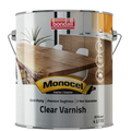 Bondall Monocel 4L Satin Clear Timber Varnish, Polyurethane, UV Resistant, Waterproof, Tintable Finish