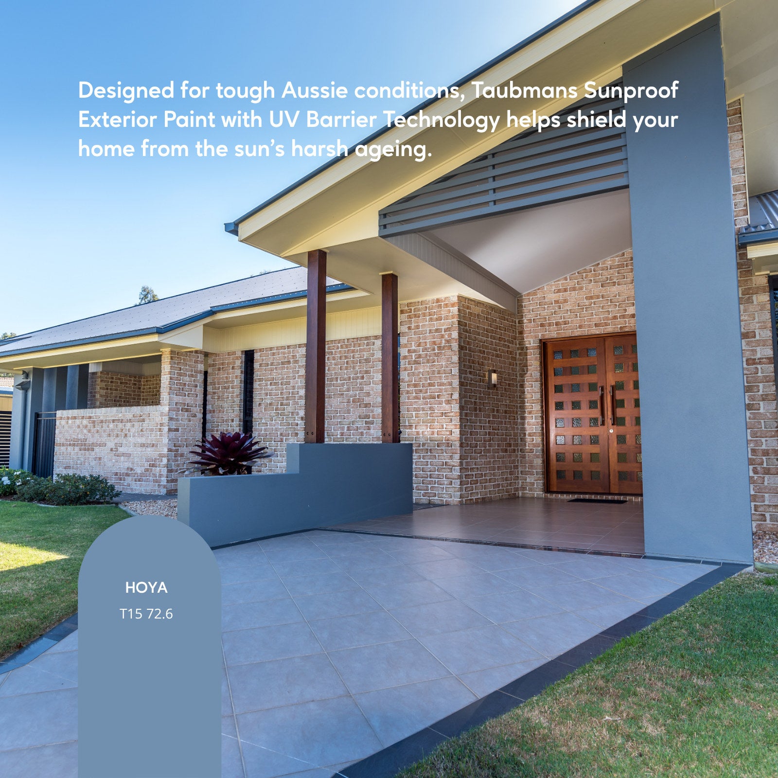 Taubmans Sunproof 4L Neutral Low Sheen Exterior Paint - UV Resistant, 16m2/L, Tintable