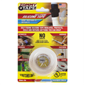 Tommy Tape 25mm x 3m White Self-Fusing Silicone Tape, UV & Moisture Resistant