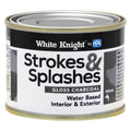 White Knight Strokes And Splashes Paint 100ml Charcoal