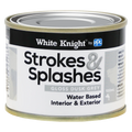 White Knight Strokes & Splashes 100ml Dusk Grey Water-Based Craft Paint Indoor Outdoor