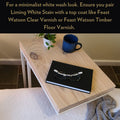 Feast Watson Liming White Stain 1L Oil-Based UV-Resistant Waterproof Timber Tintable