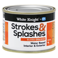 White Knight Strokes & Splashes 100ml Orange Gloss Water-Based Craft Paint Indoor Outdoor