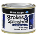 White Knight Strokes & Splashes 100ml Royal Blue Paint - Interior/Exterior