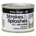 White Knight Silver Strokes and Splashes Paint 100ml