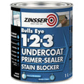 Zinsser Bulls Eye 1-2-3 Primer Undercoat Sealer Stain Blocker White 1L