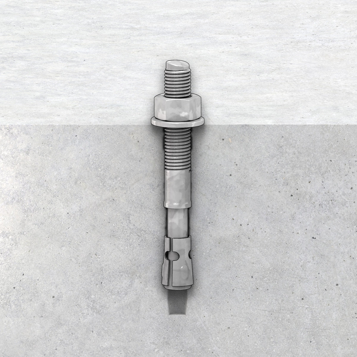 Ramset M12 x 100mm Galvanised TruBolt Hex Head Concrete Anchor