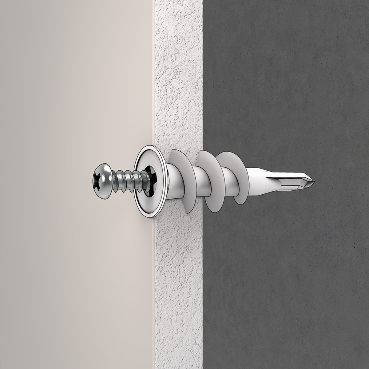 Ramset Wallmate Self-Drilling Nylon Plasterboard Anchor - 400 Pack