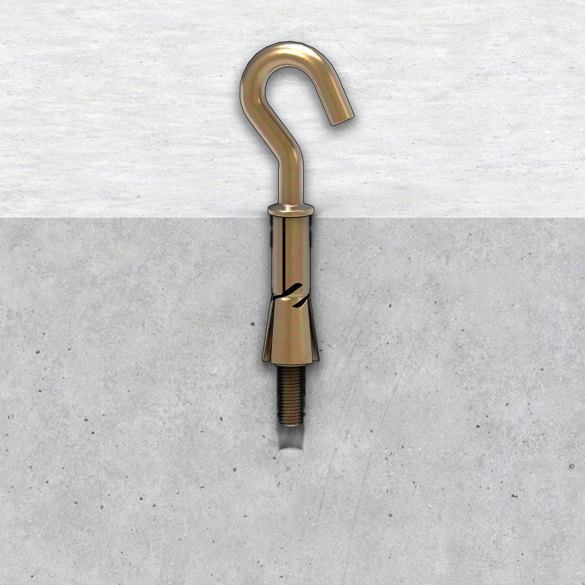 Ramset DynaBolt Plus 8 x 47mm Hook Masonry Sleeve Anchor, 2 Pack
