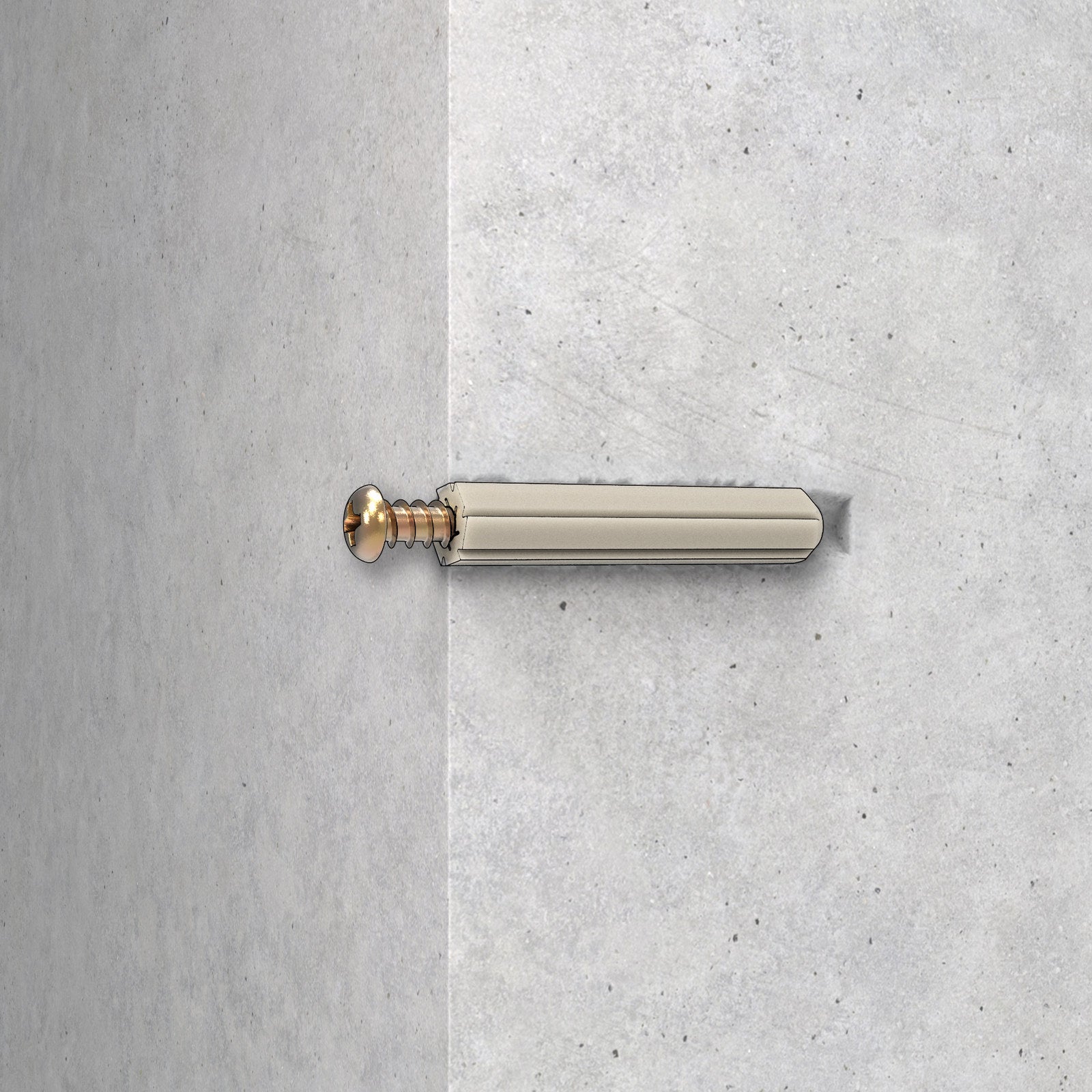 Ramset Wall Plug Roll 5mm x 5m White PVC Masonry Fastener