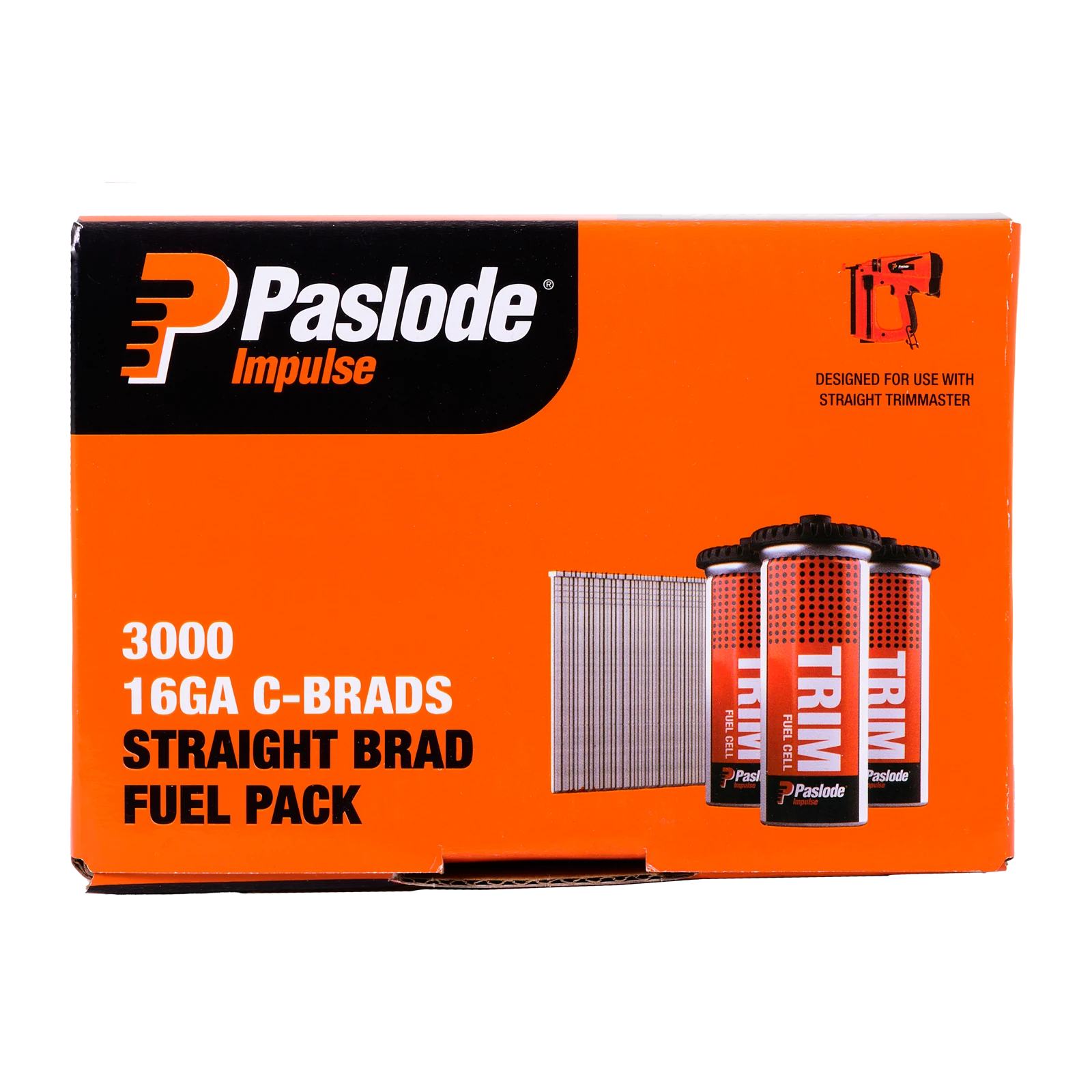 Paslode 38 x 1.6mm 16 Gauge Galvanised C38 Impulse Brads - 3000 Pack