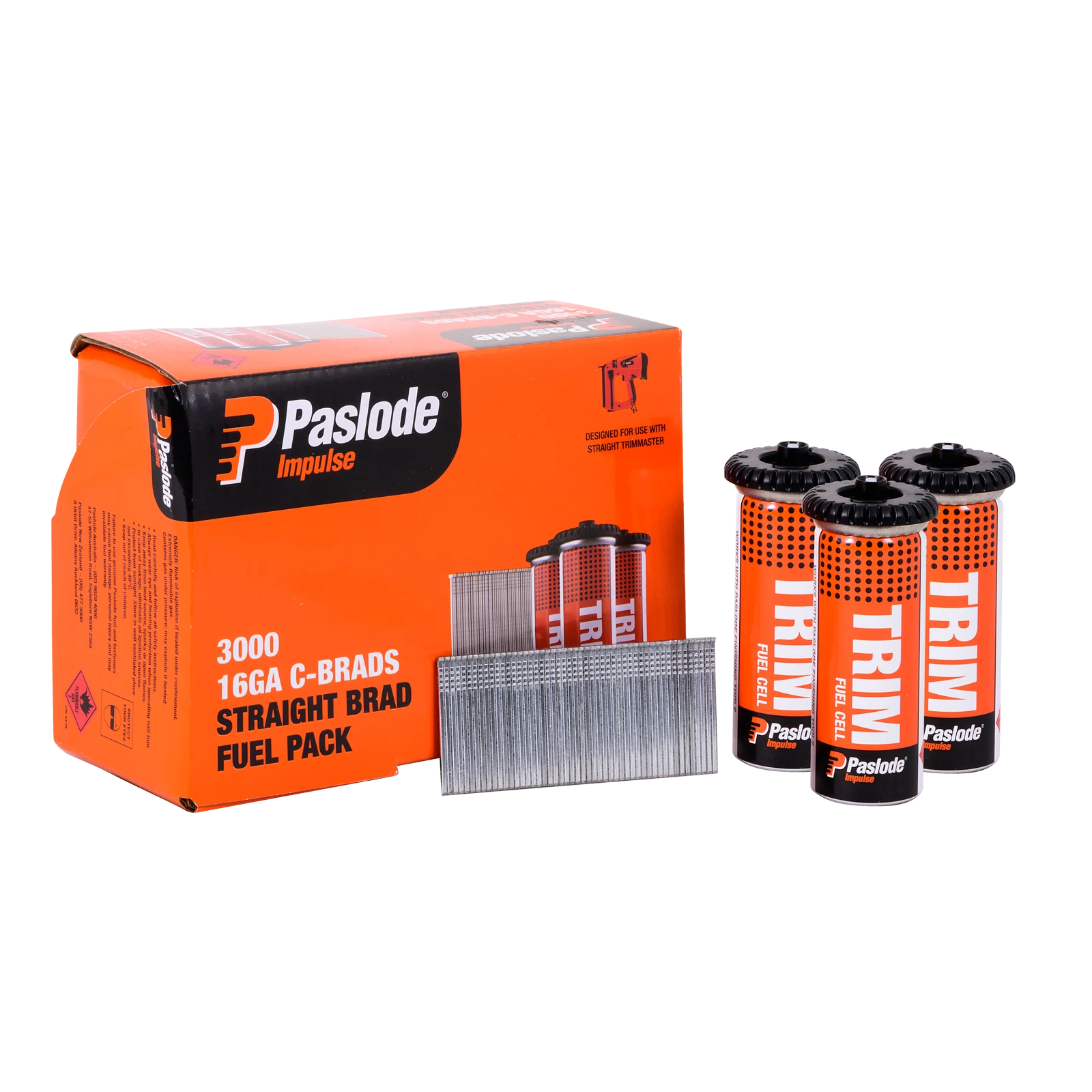 Paslode 38 x 1.6mm 16 Gauge Galvanised C38 Impulse Brads - 3000 Pack