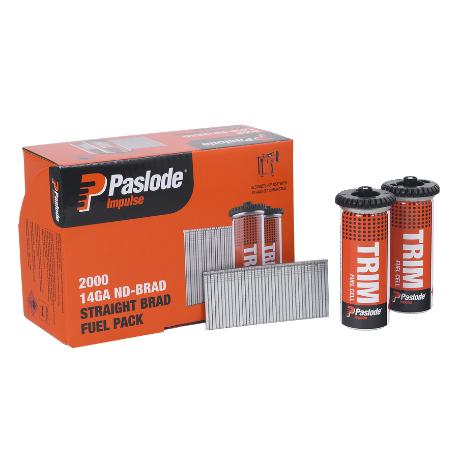 Paslode 14g x 38mm ND Brad With Fuel - 2000 Pack, Electro Galvanised