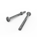 Zenith M10 x 150mm Hot Dipped Galvanised Cup Head Bolt and Nut - 4.6 Grade Steel, Each