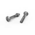 Zenith M12 x 90mm Hot Dip Galvanised Cup Head Bolt and Nut - Each