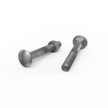 Zenith M12 x 90mm Hot Dip Galvanised Cup Head Bolt and Nut - Each