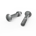 Zenith M16 x 100mm Hot Dip Galvanised Cup Head Bolt & Nut - 4.6 Grade Steel