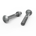 Zenith M16 x 120mm Hot Dip Galvanised Cup Head Bolt and Nut - Each