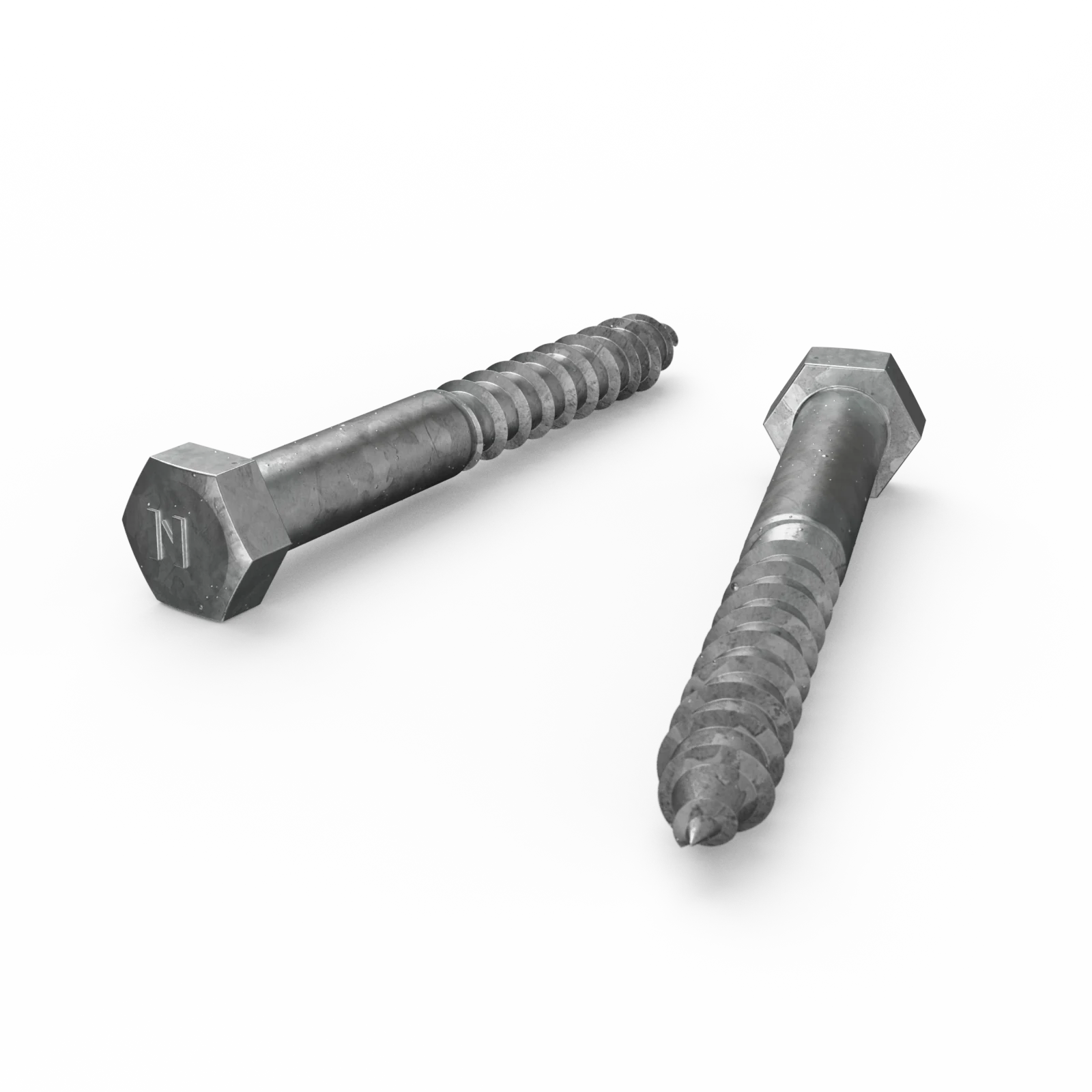 Zenith M12 x 100mm Hot Dip Galvanised Hex Head Coach Screw - Coarse Thread