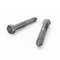 Zenith M12 x 100mm Hot Dip Galvanised Hex Head Coach Screw - Coarse Thread