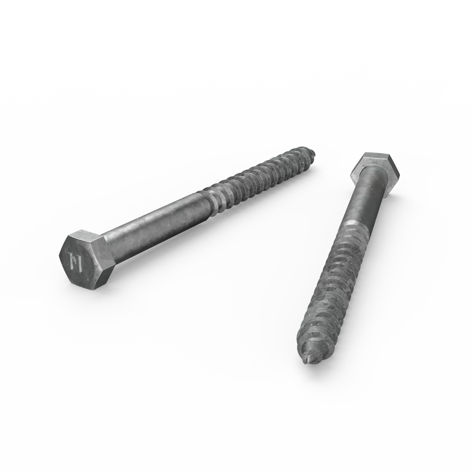 Zenith M12 x 150mm Hot Dip Galvanised Hex Head Coach Screw - Coarse Thread