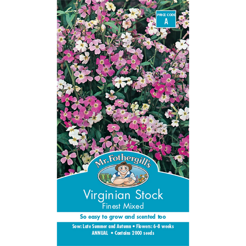 Mr Fothergill's Virginian Stock Finest Mixed Flower Seeds