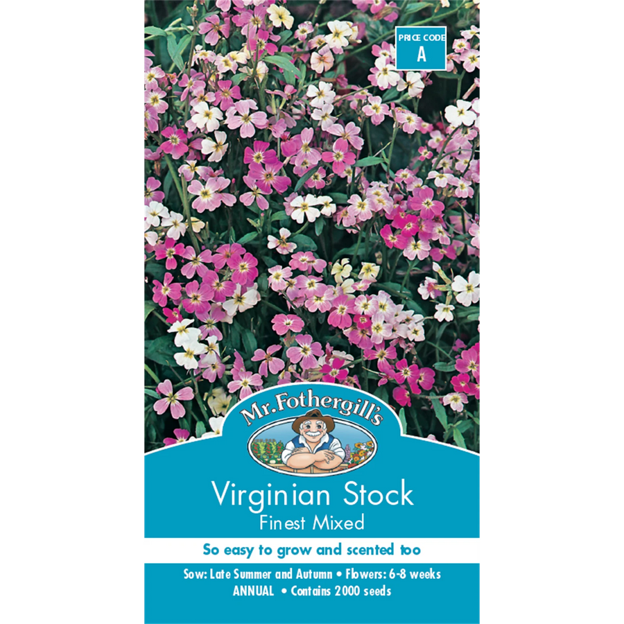 Mr Fothergill's Virginian Stock Finest Mixed Flower Seeds