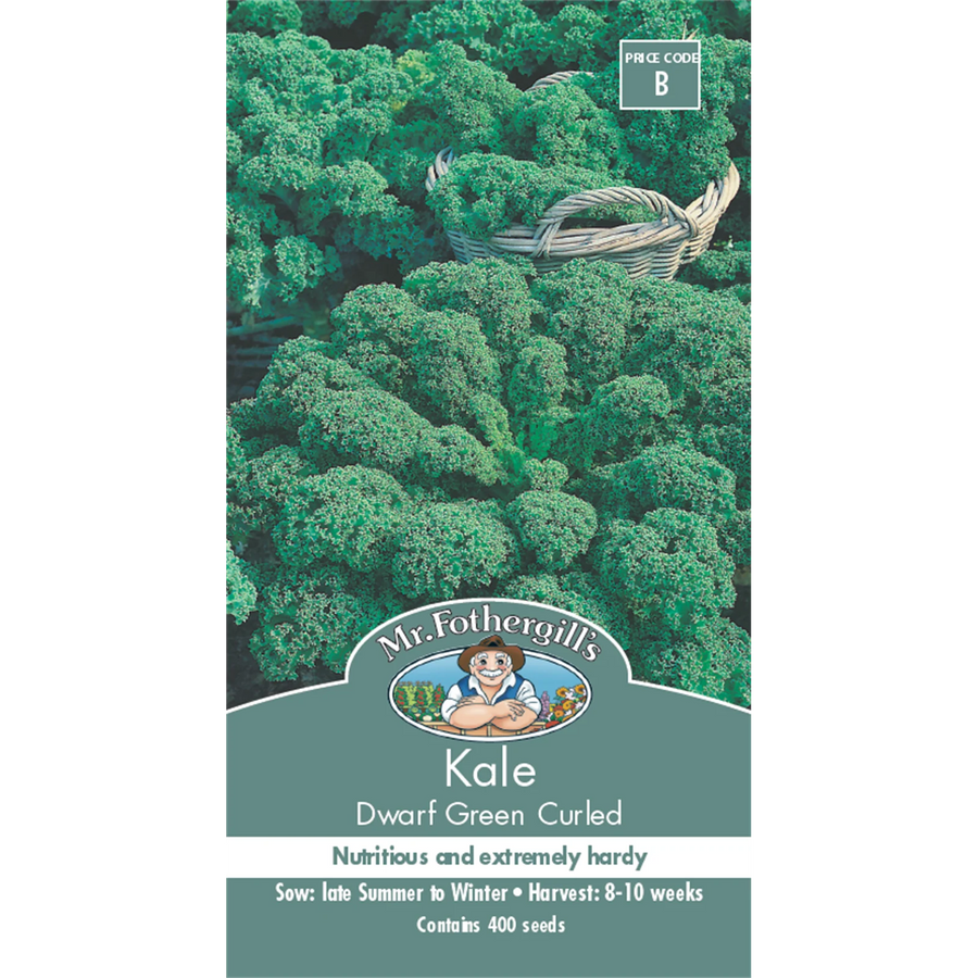 Mr Fothergill's Dwarf Green Curled Kale Vegetable Seeds