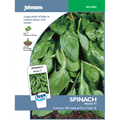 Johnsons Hector Spinach Vegetable Seeds, Bolt-Resistant Baby Leaf