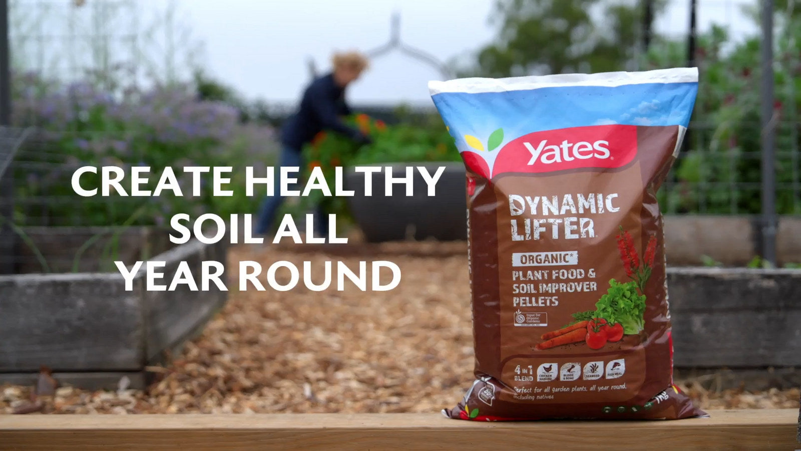 Yates 7kg Dynamic Lifter Organic Plant Food & Soil Improver Pellets for All Plants