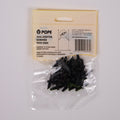 Pope 4mm Adaptor Screwed Both Ends 25 Pack Black Polypropylene