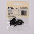 Pope 4mm Adaptor Screwed Both Ends - 10 Pack, Black Polypropylene, Above Ground
