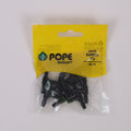 Pope 4mm Barbed Tee - 10 Pack, Black Polypropylene, Above Ground Irrigation