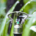 Holman Mini Metal Butterfly Sprinkler with Plastic Spinner - Brass & Black, 360 Degree