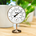 Holman Brass Thermometer and Hygrometer, Indoor / Outdoor