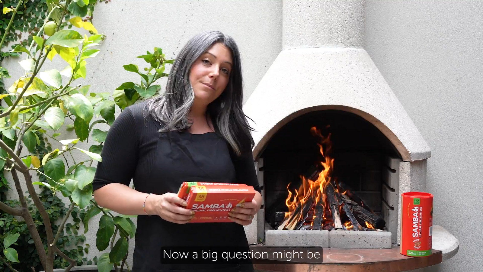 Samba Natural Firelighters 32 Pack Wood and Wax Odourless BBQ Fire Starters