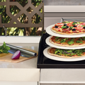 Matador 330mm Pizza Stone Stacker Set 3 Stones Cutter Peel and Folding Stand
