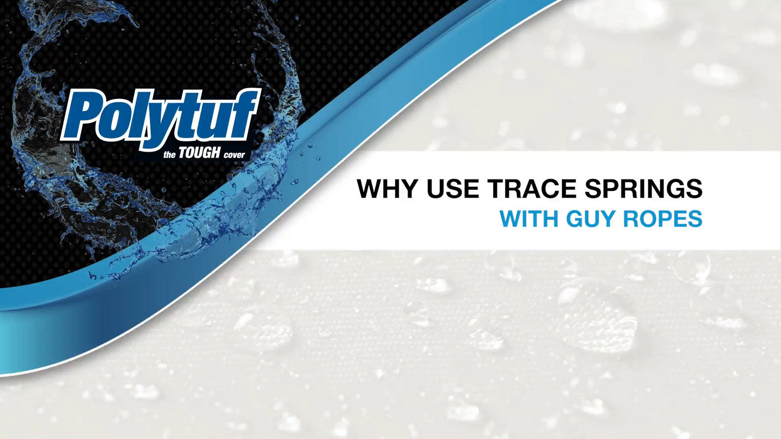 Polytuf Guy Rope 6mm x 3m with Runner & Trace Spring 2 Pack