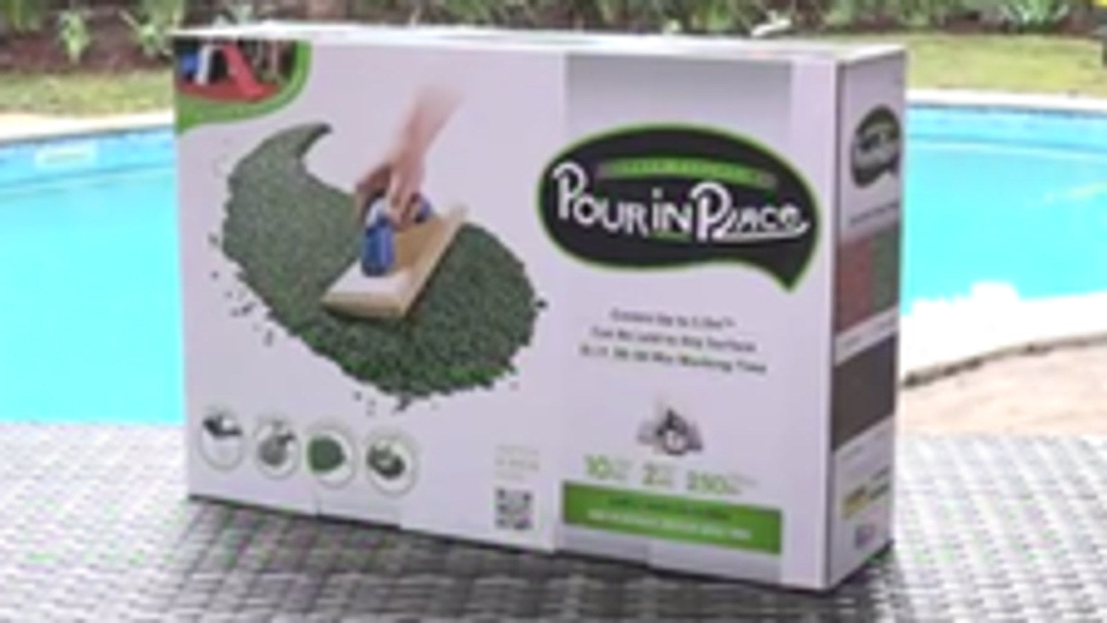 Pour-in-Place Wetpour Rubber Surfacing 1.5m2 Forest Green